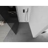 Mexen Kioto L Duschwand Walk-in 80 x 200 cm, grafit, gebürstetes Gun Gray - 800-080-103-66-40