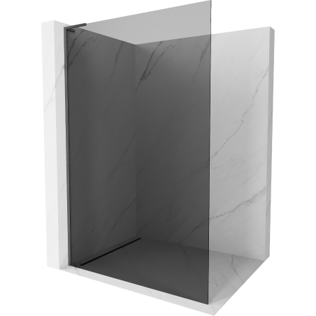 Mexen Kioto L Duschwand Walk-in 90 x 200 cm, graphit, gebürstet gun gray - 800-090-103-66-40