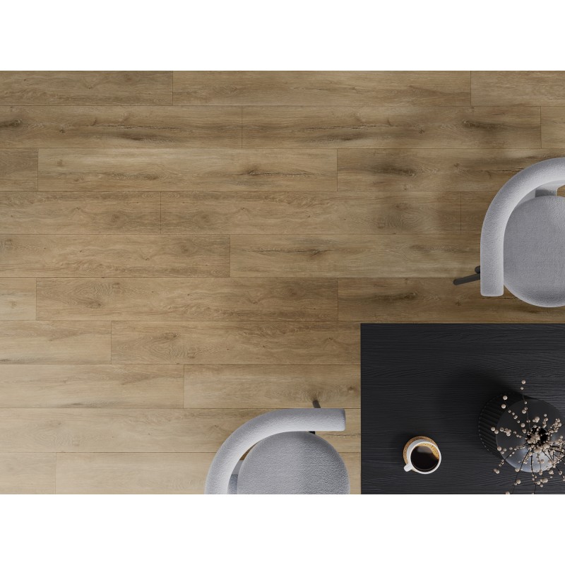 Mexen Long Creek Vinylpaneele 1240 x 182 mm SPC 6,5 mm, IXPE Unterlage 1,5 mm, 4 V-Fuge, Eiche - F1050-1240-182-505-4V1-01