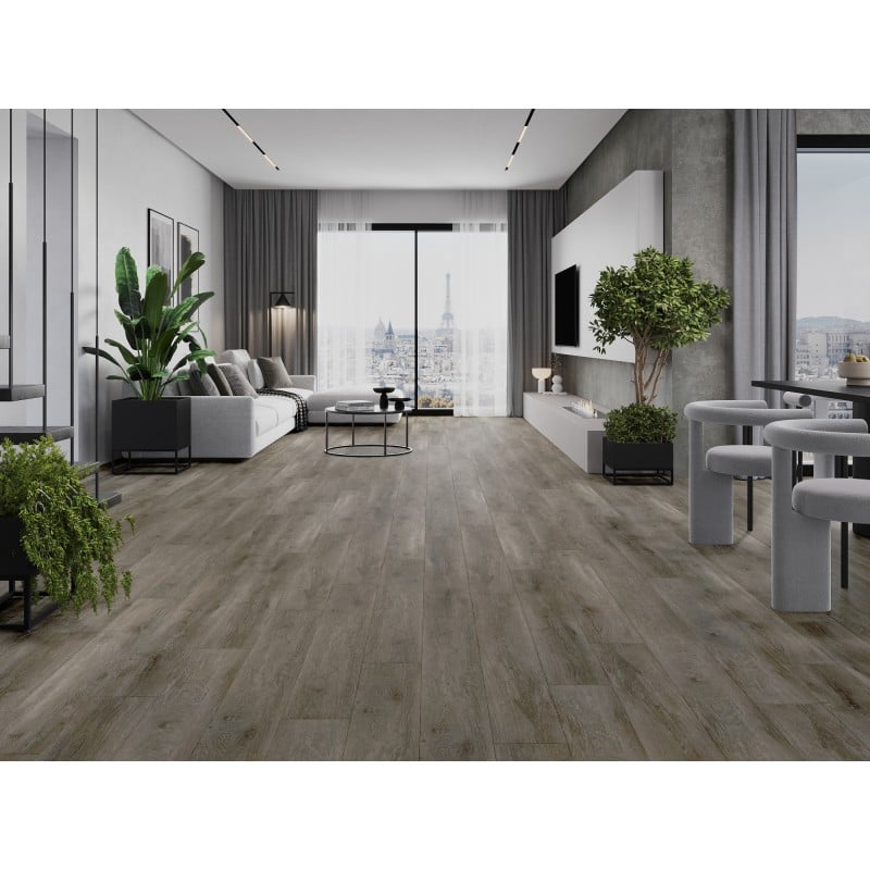 Mexen Sherwood Vinylpaneele 1240 x 182 mm SPC 6,5 mm, IXPE-Unterlage 1,5 mm, 4 V-Fuge, Eiche - F1051-1240-182-505-4V1-01