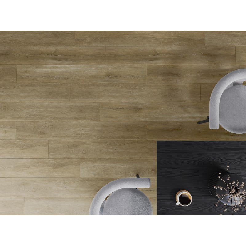 Mexen Clermont Vinylböden 1240 x 182 mm SPC 6,5 mm, IXPE-Unterlage 1,5 mm, 4 V-Fuge, Eiche - F1053-1240-182-505-4V1-01
