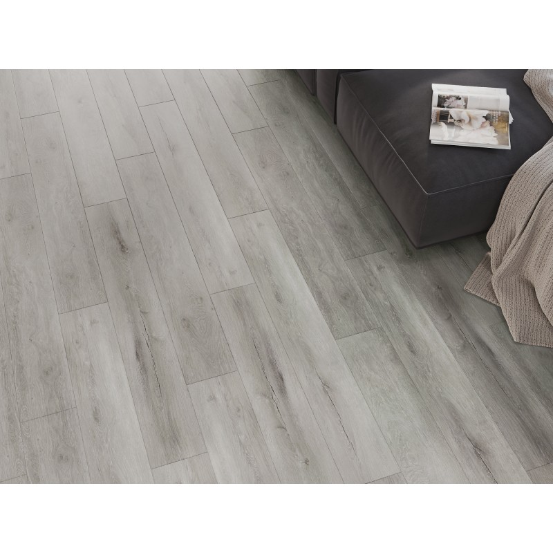 Mexen Boone Vinylplatten 1240 x 182 mm SPC 6,5 mm, IXPE Unterlage 1,5 mm, 4 V-Fuge, Eiche - F1054-1240-182-505-4V1-01