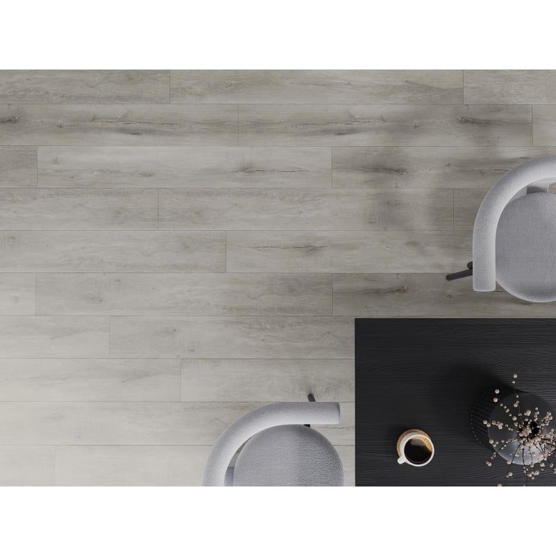 Mexen Boone Vinylplatten 1240 x 182 mm SPC 6,5 mm, IXPE Unterlage 1,5 mm, 4 V-Fuge, Eiche - F1054-1240-182-505-4V1-01
