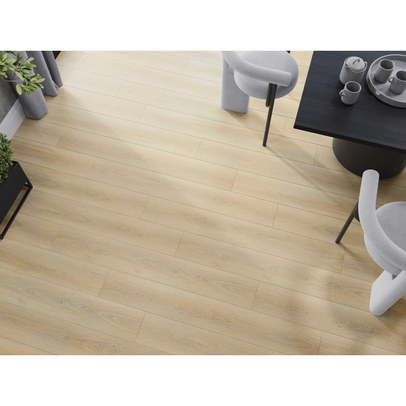 Mexen Kinston Vinylpaneele 1240 x 182 mm SPC 6,5 mm, IXPE Unterlage 1,5 mm, 4 V-Fuge, Eiche - F1057-1240-182-505-4V1-01