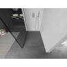 Mexen Kioto L Duschwand Walk-in 120 x 200 cm, schwarzer Rahmen, Chrom - 800-120-103-01-70