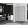 Mexen Kioto L Duschwand Walk-in 50 x 200 cm, schwarzer Rahmen, weiß - 800-050-103-20-70