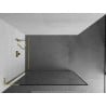 Mexen Kioto L Duschwand Walk-in 50 x 200 cm, schwarzer Rahmen, gold - 800-050-103-50-70