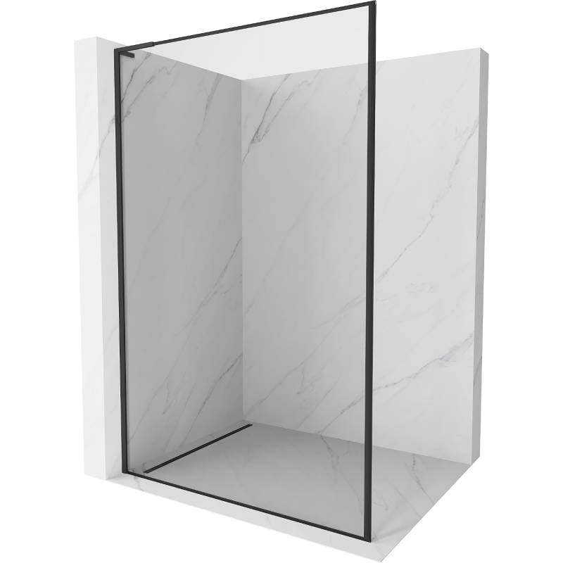 Mexen Kioto L Duschtrennwand Walk-in 90 x 200 cm, schwarzer Rahmen, schwarz - 800-090-103-70-70