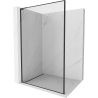 Mexen Kioto L Duschtrennwand Walk-in 90 x 200 cm, schwarzer Rahmen, schwarz - 800-090-103-70-70