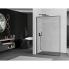 Mexen Kioto L Duschwand Walk-in 100 x 200 cm, schwarzer Rahmen, gebürstetes Gun Grey - 800-100-103-66-70