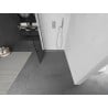 Mexen Kioto L Duschwand Walk-in 70 x 200 cm, schwarzes Gitter, Chrom - 800-070-103-01-77
