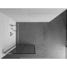 Mexen Kioto L Duschwand Walk-in 70 x 200 cm, schwarzes Gitter, Chrom - 800-070-103-01-77