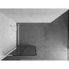 Mexen Kioto L Duschwand Walk-in 90 x 200 cm, schwarzes Gitter, weiß - 800-090-103-20-77