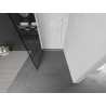 Mexen Kioto L Duschwand Walk-in 110 x 200 cm, schwarz kariert, weiß - 800-110-103-20-77