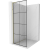Mexen Kioto L Duschwand Walk-in 70 x 200 cm, schwarzes Gitter, Gold - 800-070-103-50-77