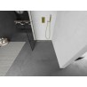 Mexen Kioto L Duschwand Walk-in 90 x 200 cm, schwarzes Gitter, golden - 800-090-103-50-77