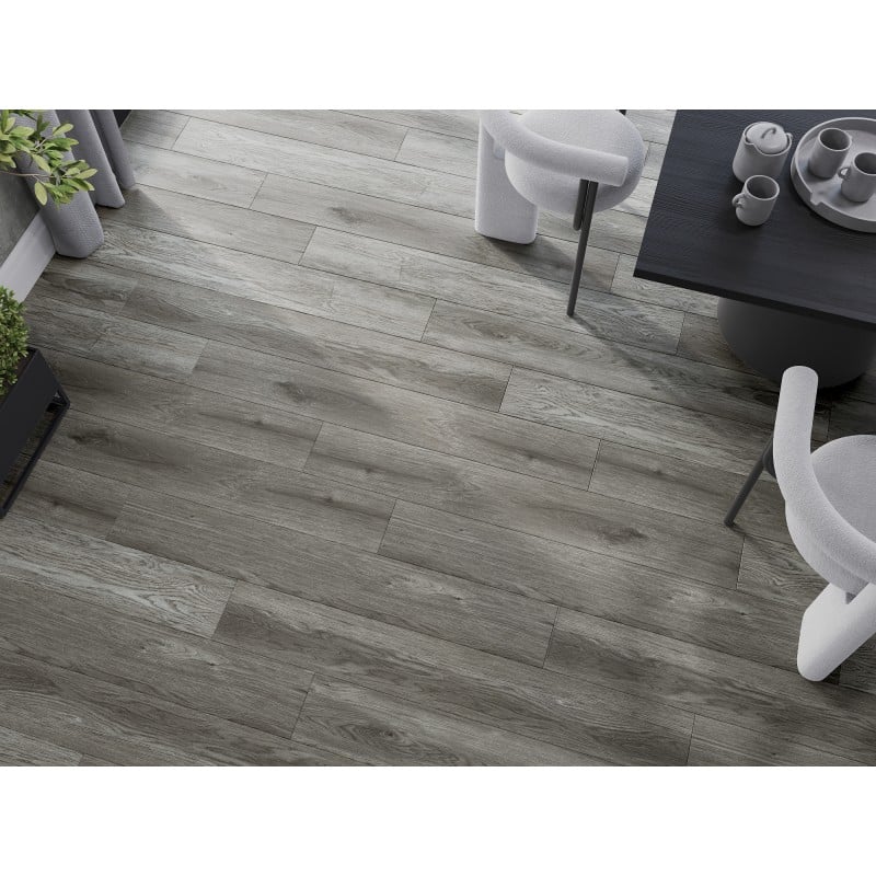 Mexen Claremont Vinylplatten 1240 x 182 mm SPC 6,5 mm, IXPE Unterlage 1,5 mm, 4 V-Fuge, Eiche - F1039-1240-182-505-4V1-01