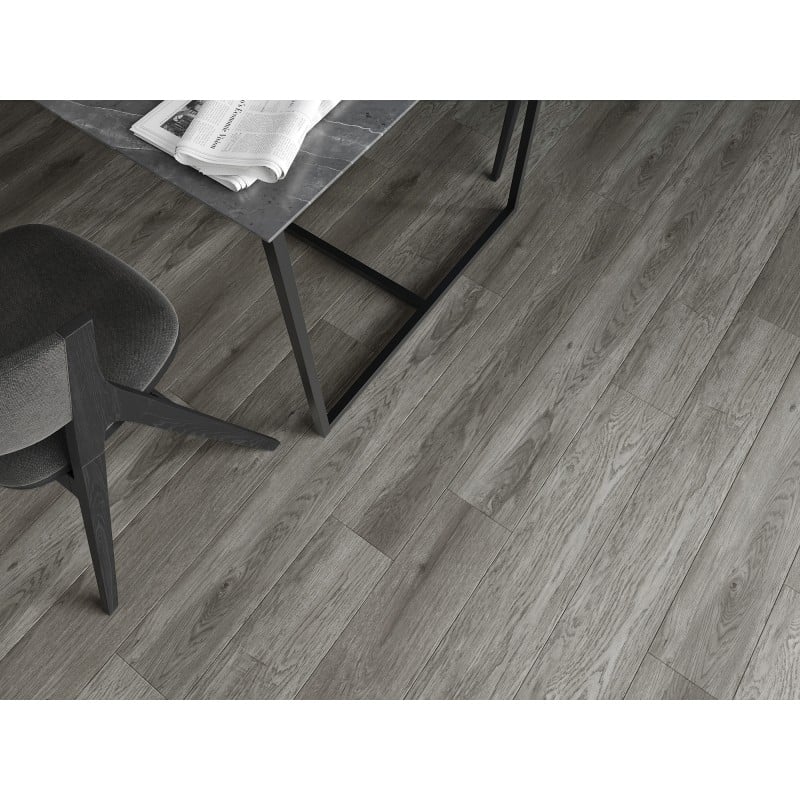 Mexen Claremont Vinylplatten 1240 x 182 mm SPC 6,5 mm, IXPE Unterlage 1,5 mm, 4 V-Fuge, Eiche - F1039-1240-182-505-4V1-01