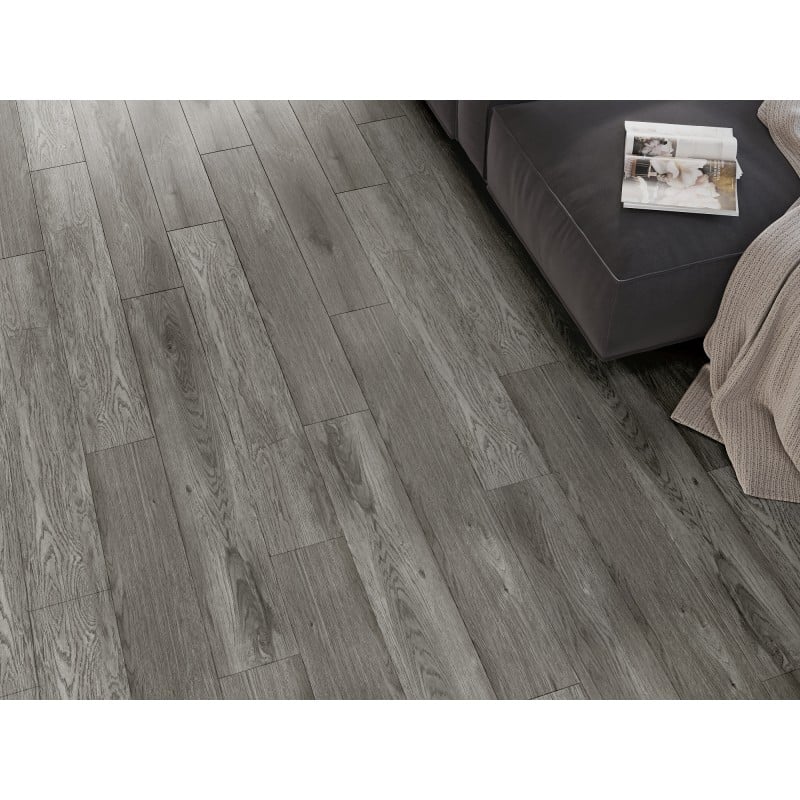 Mexen Claremont Vinylplatten 1240 x 182 mm SPC 6,5 mm, IXPE Unterlage 1,5 mm, 4 V-Fuge, Eiche - F1039-1240-182-505-4V1-01