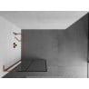 Mexen Kioto L Duschwand Walk-in 70 x 200 cm, schwarzes Gitter, Roségold - 800-070-103-60-77