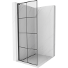 Mexen Kioto L Duschwand Walk-in 70 x 200 cm, schwarzes Gitter, schwarz - 800-070-103-70-77