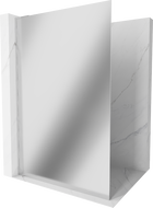 Mexen Kioto L Duschwand Walk-in 90 x 200 cm, Spiegel, Chrom - 800-090-103-01-50