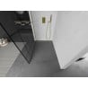Mexen Kioto L Duschwand Walk-in 100 x 200 cm, schwarzes Muster, Gold - 800-100-103-50-78