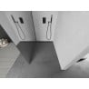 Mexen Kioto L Duschwand Walk-in 110 x 200 cm, Spiegel, schwarz - 800-110-103-70-50