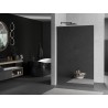 Mexen Kioto L Duschwand Walk-in 100 x 200 cm, Spiegel, gun grau gebürstet - 800-100-103-66-50