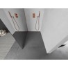 Mexen Kioto L Duschwand Walk-in 70 x 200 cm, Spiegel, gebürstetes Kupfer - 800-070-103-65-50