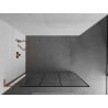 Mexen Kioto L Duschwand Walk-in 100 x 200 cm, schwarzes Muster, Roségold - 800-100-103-60-78