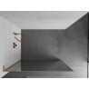 Mexen Kioto L Duschwand Walk-in 100 x 200 cm, Spiegel, gebürstetes Kupfer - 800-100-103-65-50
