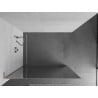 Mexen Kioto L Duschwand Walk-in 120 x 200 cm, Spiegel, gebürsteter Nickel - 800-120-103-97-50