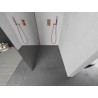 Mexen Kioto L Duschwand Walk-in 90 x 200 cm, Spiegel, Roségold - 800-090-103-60-50