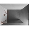 Mexen Kioto L Duschwand Walk-in 100 x 200 cm, Spiegel, Roségold - 800-100-103-60-50