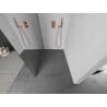 Mexen Kioto L Duschwand Walk-in 110 x 200 cm, Spiegel, Roségold - 800-110-103-60-50