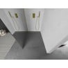 Mexen Kioto L Duschwand Walk-in 70 x 200 cm, Spiegel, Gold - 800-070-103-50-50