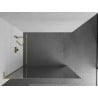 Mexen Kioto L Duschwand Walk-in 70 x 200 cm, Spiegel, gold gebürstet - 800-070-103-55-50
