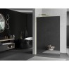 Mexen Kioto L Duschwand Walk-in 110 x 200 cm, Spiegel, gebürstetes Gold - 800-110-103-55-50