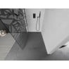 Mexen Kioto L Duschwand Walk-in 110 x 200 cm, weißes Muster, schwarz - 800-110-103-70-85