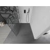 Mexen Kioto L Duschwand Walk-in 100 x 200 cm, weißes Muster, gun gray gebürstet - 800-100-103-66-85