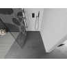 Mexen Kioto L Duschwand Walk-in 100 x 200 cm, weiße Welle, schwarz - 800-100-103-70-97