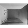 Mexen Kioto L Duschwand Walk-in 70 x 200 cm, weiße Welle, gebürstetes Nickel - 800-070-103-97-97