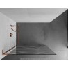 Mexen Kioto L Duschwand Walk-in 110 x 200 cm, weiße Welle, Roségold - 800-110-103-60-97