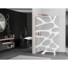 Mexen Kioto L Duschwand Walk-in 70 x 200 cm, weiße Welle, Roségold - 800-070-103-60-97