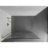 Mexen Kioto L Duschwand Walk-in 70 x 200 cm, weiße Welle, gold - 800-070-103-50-97