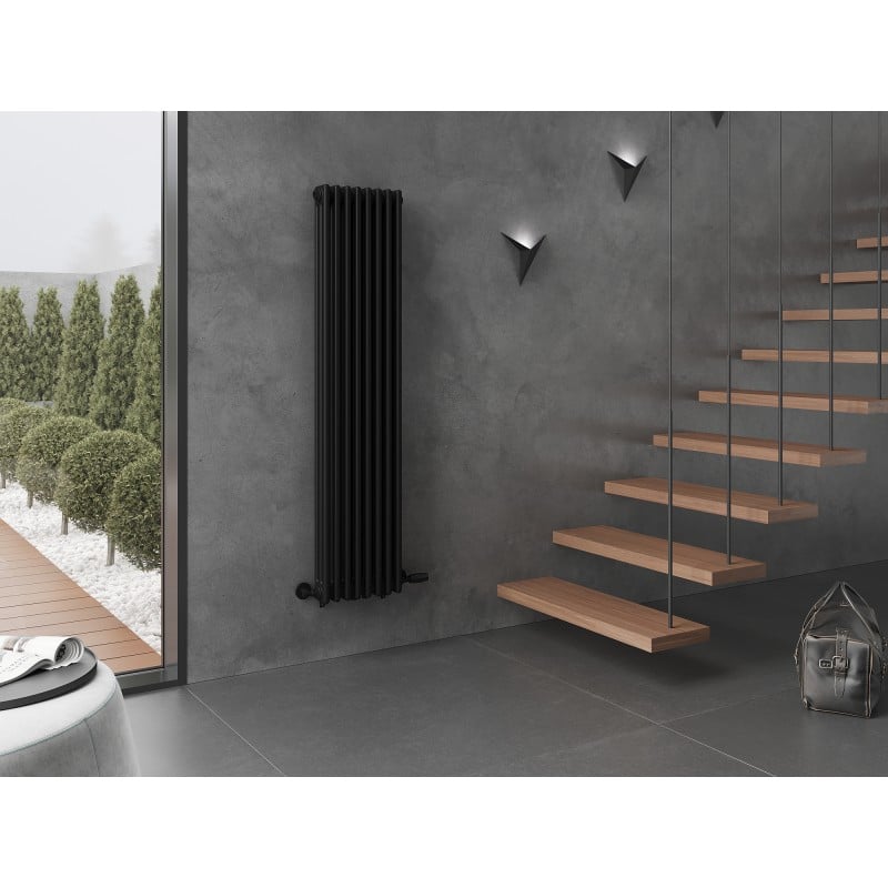 Mexen Denver Dekorativer Heizkörper 1600 x 378 mm, 1487 W, schwarz - W215-1600-378-00-70
