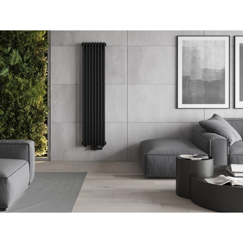 Mexen Denver Dekorativer Heizkörper 1600 x 378 mm, 1487 W, schwarz - W215-1600-378-00-70