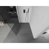 Mexen Kioto Duschwand Walk-in 100 x 200 cm, transparent 8 mm, Gun Metal - 800-100-101-95-00
