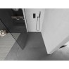 Mexen Kioto Duschwand Walk-in 110 x 200 cm, transparent 8 mm, Gun Metal - 800-110-101-95-00